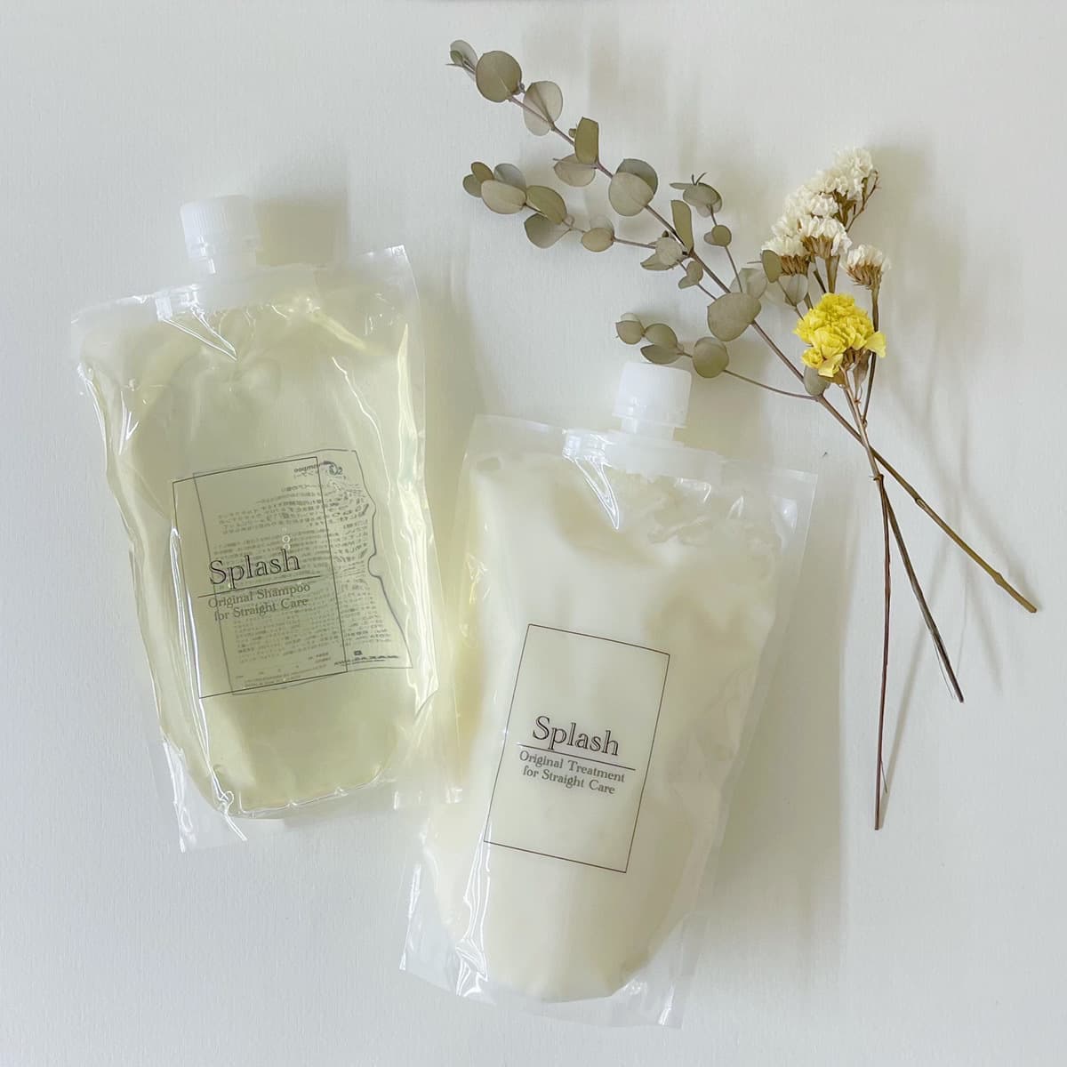 【リフィル】Splashシャンプー&トリートメント(髪質改善) 内容量:シャンプー・トリートメント/各500ml