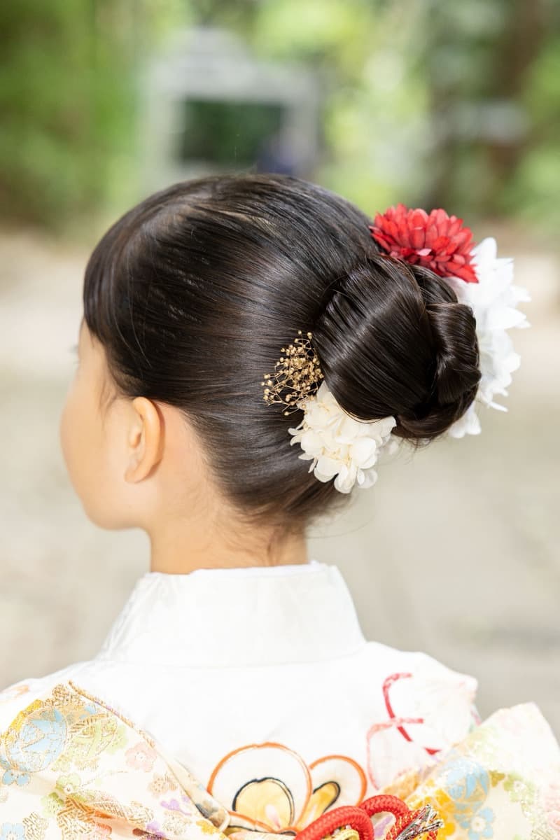 7歳の七五三のヘアアレンジ